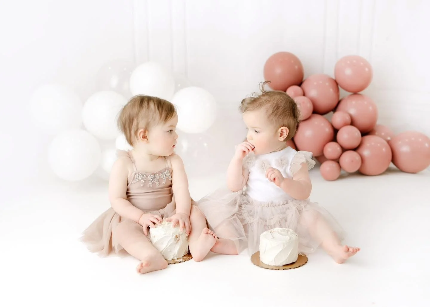 Milk bath portrait from a first birthday session