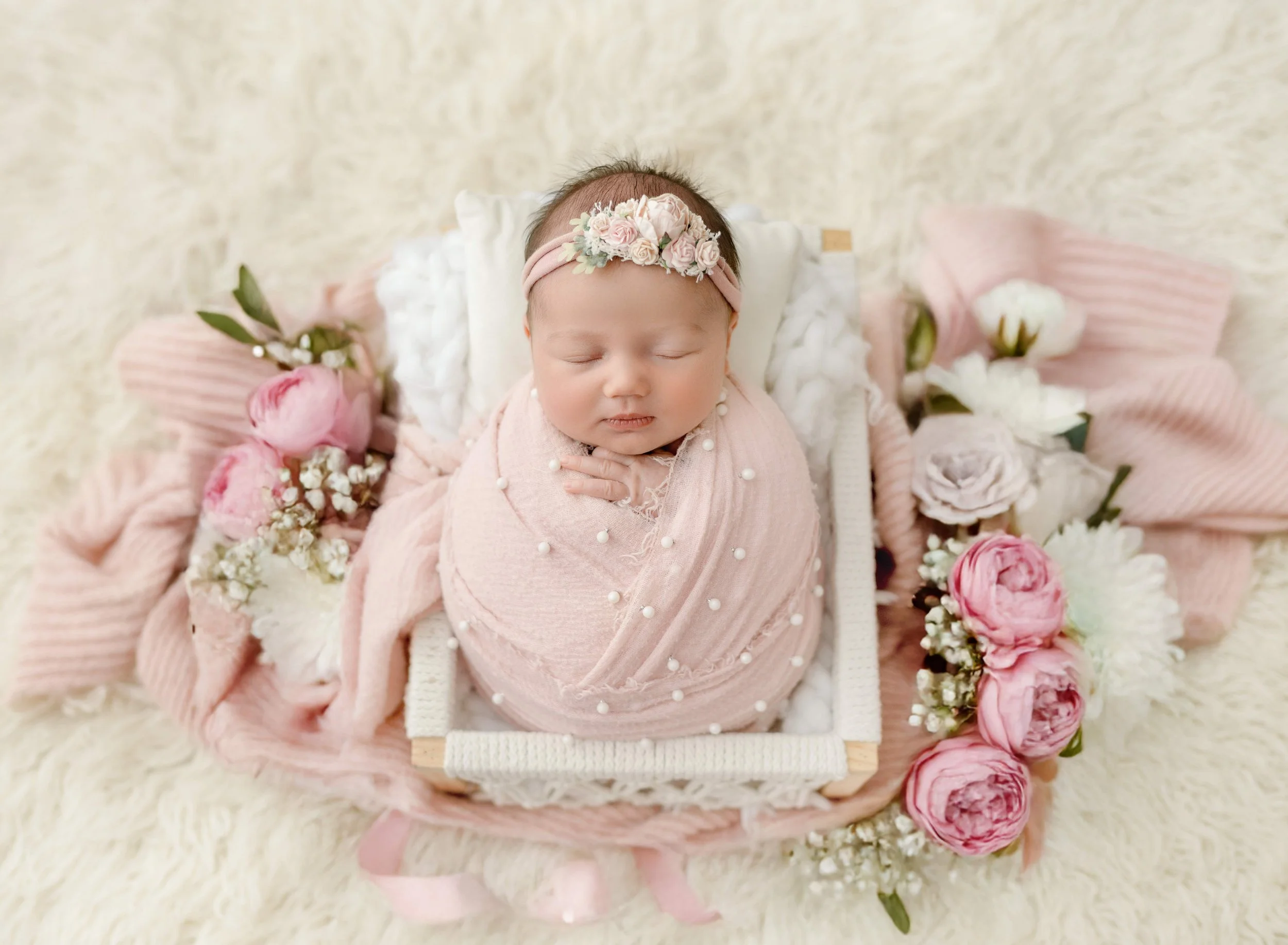 Soft floral styling from the Photography by Dominique studio