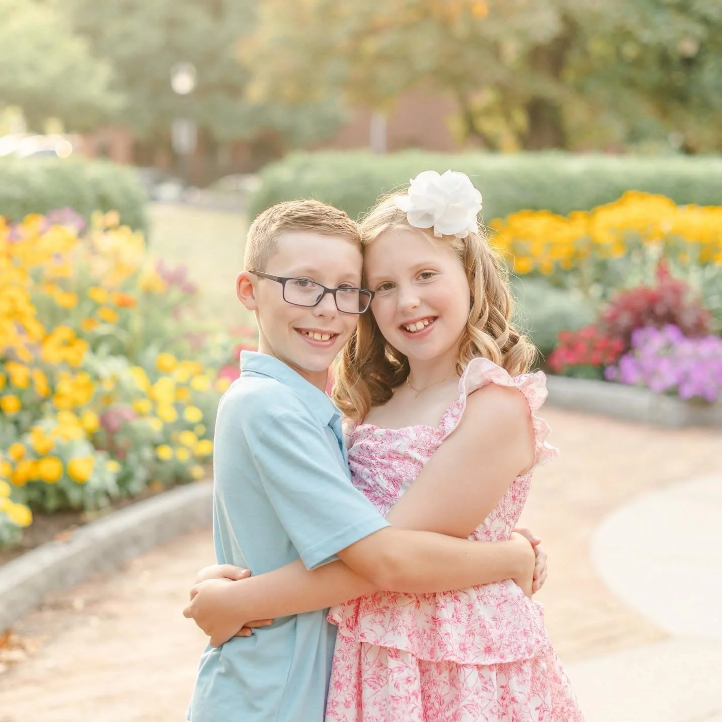 Candid moment from a Central New York family portrait session