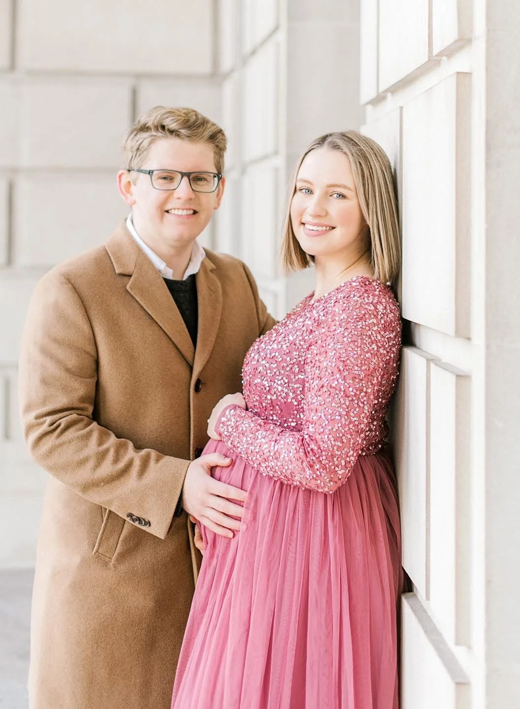 Maternity portrait taken outdoors in Central New York