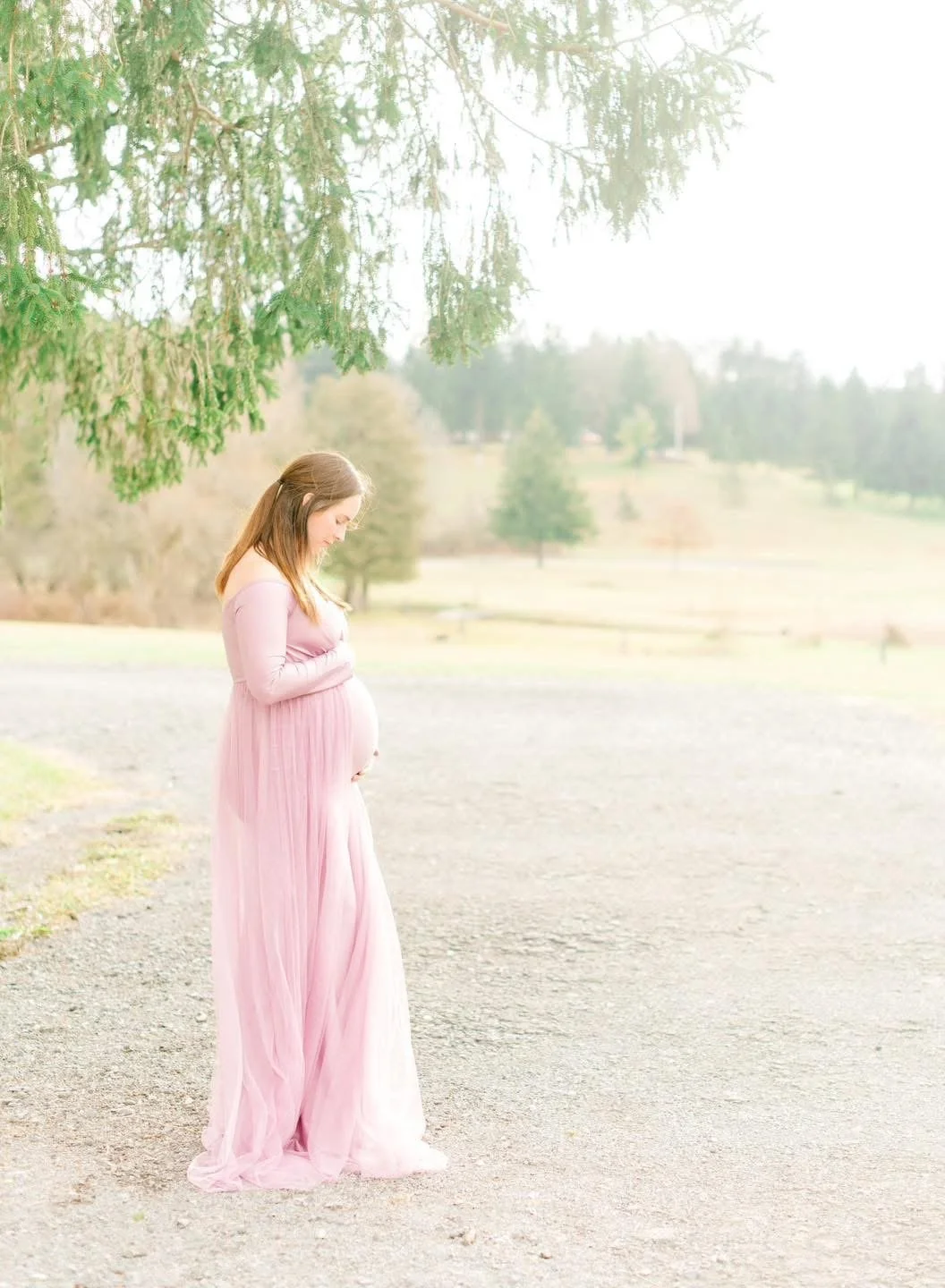 Expectant mother photographed in soft natural light in Syracuse, NY