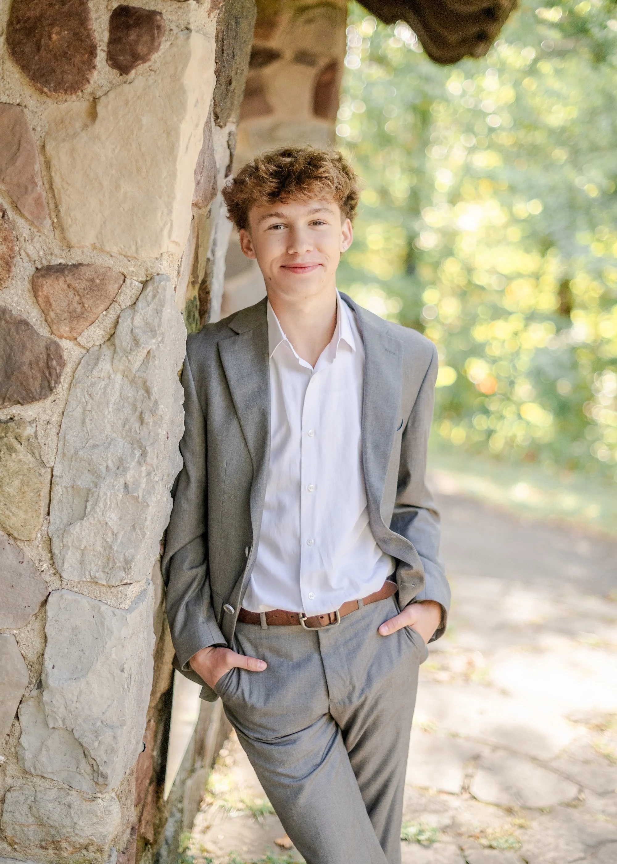 Graduating senior photographed during an outdoor session