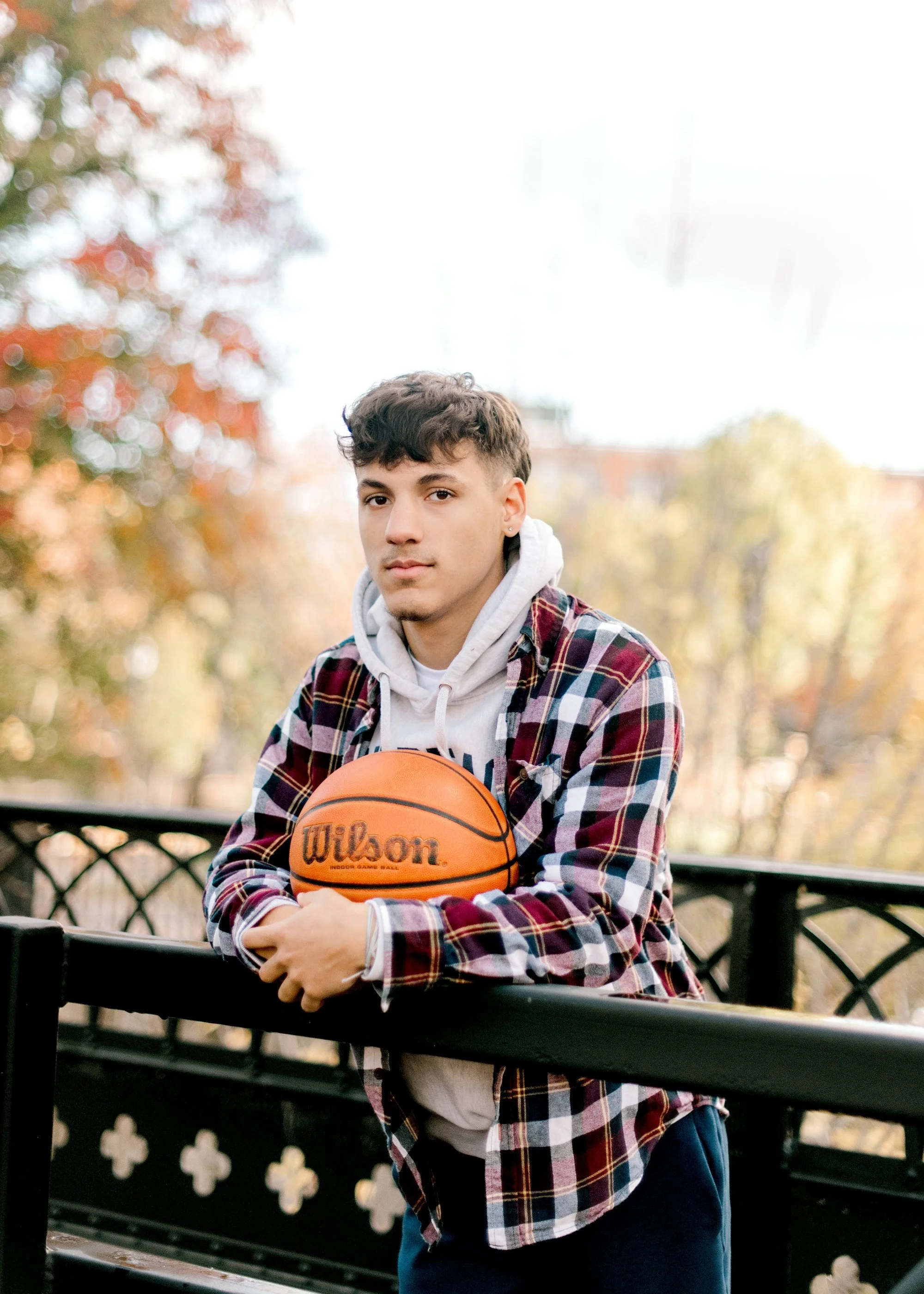 Senior portrait taken on location in Central New York