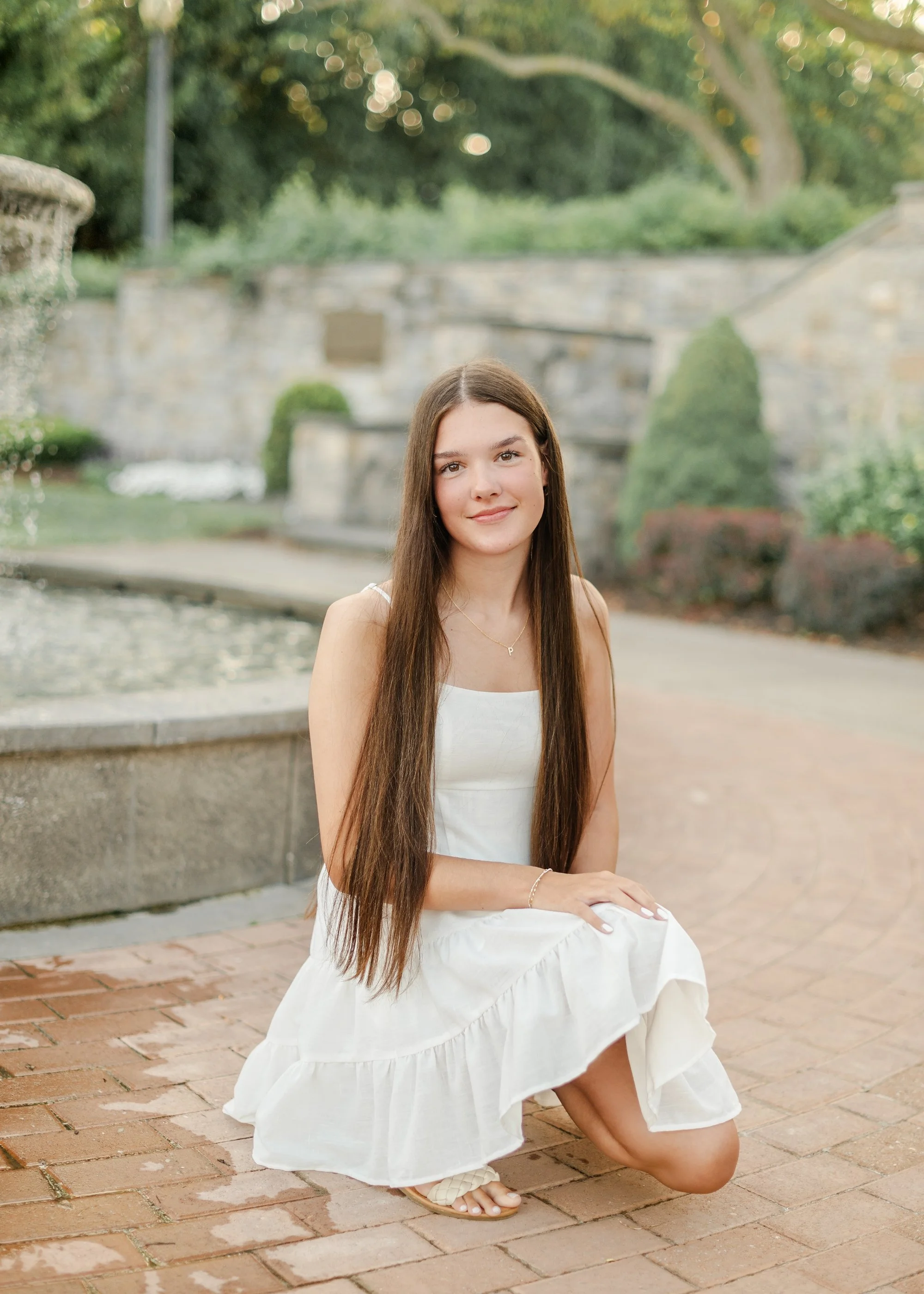 Relaxed senior portrait in natural evening light